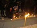 50 човека в траурно шествие запалиха свещи за Пламен