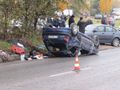 Четири коли и патрулка пострадаха при инцидент на пътя Русе-Разград
