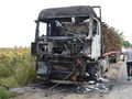 Камион с 40 кубика дърва се запали до „Джъмбо“