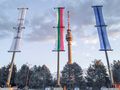 Слагат нови знамена на площадката  на Левента за Трети март