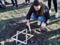 В Дойче шуле садиха жълти минзухари в памет на загинали еврейски деца