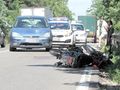 80-годишен моторист пострада при излизане от черен път