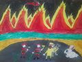 125 деца нарисуваха страшния образ на бедата