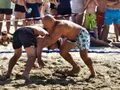 Вангелов загуби от треньора си на  първия шампионат по плажна борба