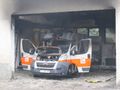 Линейка се запали и изгоря в Спешна помощ