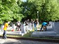 Паметните плочи в Руското гробище бяха измити за Деня на победата