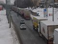 Нова организация на Дунав мост нареди камионите по „България“