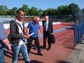 Пратеник на УЕФА инспектира стадиона по линия Лига Европа