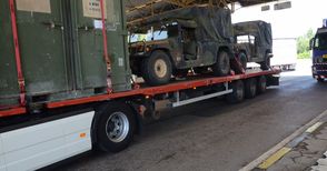 Първите машини за учението на НАТО влязоха през Дунав мост