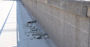2000 лева глоба заради паднали върху кола отломки от надлеза на „Липник“