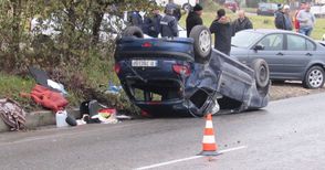 Четири коли и патрулка пострадаха при инцидент на пътя Русе-Разград