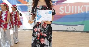17-годишната Димана Дончева с първа награда от Казахстан