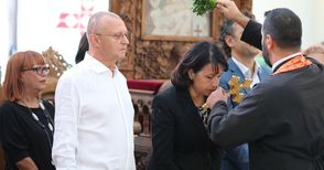 С водосвет във „Всех Святих“ ГЕРБ пожела успех на кандидата си за кмет Диана Иванова