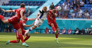 Русия победи Финландия с 1:0 в група В на Евро 2020