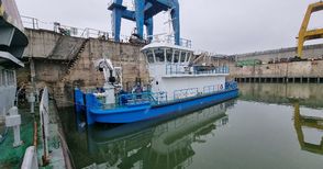 Най-новият кораб за драгиране на Дунавската агенция започва изпитания