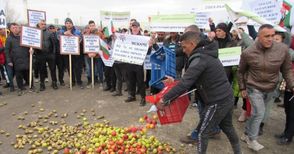 Протест на овощари на Дунав мост: Чакат ни фалити, ще искаме оставки