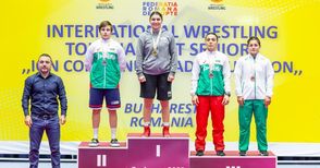 Юлияна Янева и Георги Вангелов с медали на румънски тепих