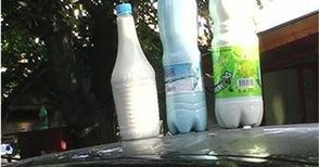 Солена глоба очаква уличен продавач на мляко