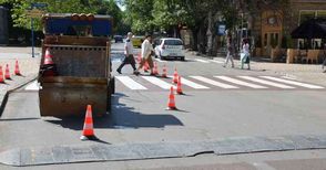 Маркират натоварените пешеходни пътеки с по-скъпа и издръжлива боя