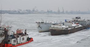 Дунав замръзна при Русе  за първи път от 31 години