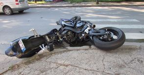 Каската спаси живота на млад моторист в тежка катастрофа