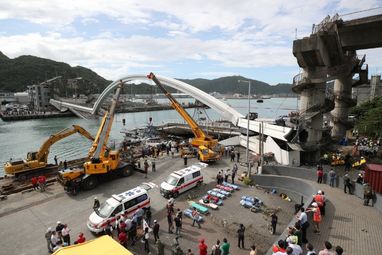 Мост се срути в Тайван, десетки ранени и изчезнали