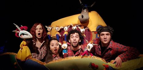 Най-новата постановка на Кукления театър е „Вълкът и седемте козлета“.