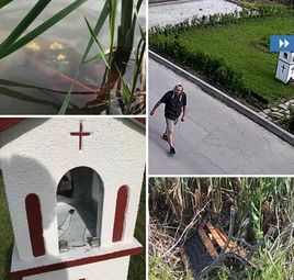 Снимките са от охранителни камери и са предоставени на сайта Дунав мост от свидетелката на изстъпленията Антоанета Стефанова.