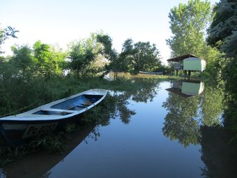 Дунав заля рибарското селище под хижа "Приста" край Русе