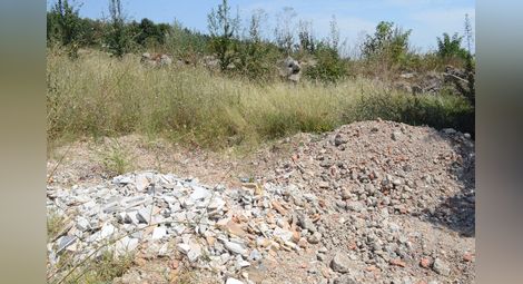 Камари отпадъци затрупват хълма  край езерото в лесопарка Липник