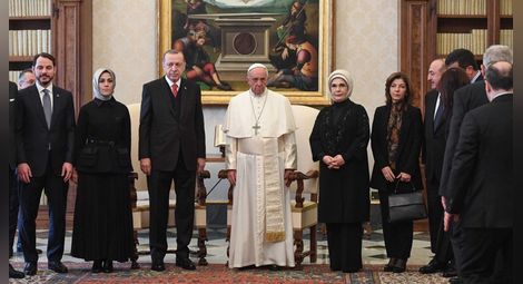 Папа Франциск и Ердоган обсъдиха Близкия изток, Йерусалим и мигрантите