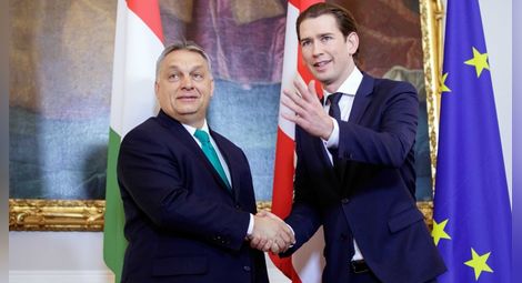 Виктор Орбан и Себастиан Курц пристигат на посещение у нас