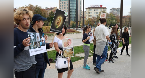 12 вегани се събраха на "Веган прайд парад" в София