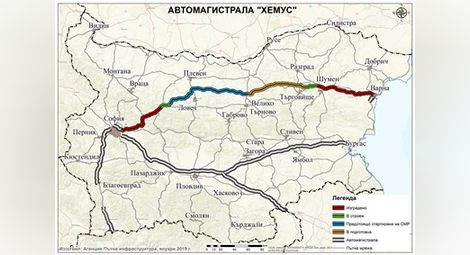 „Автомагистрали“ ще изгражда 134 км от АМ „Хемус“