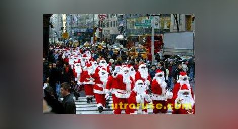 Парад на Дядо Коледовци в Ню Йорк
