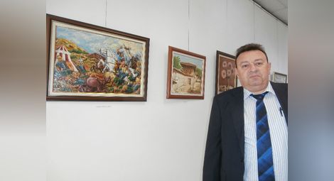 Голи тела и батални исторически епопеи в юбилейната изложба на Славейко Петров