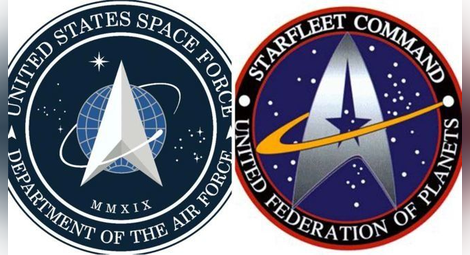 Новото лого на Космическите сили на САЩ се оказа копие на емблема от Стар Трек