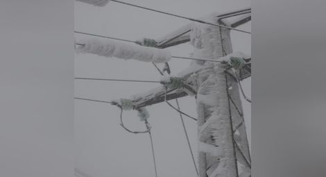 Скъсани електропроводи оставиха без ток населени места около Русе