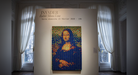 За 480 000 евро продадена Мона Лиза, направена от 300 Кубчета на Рубик