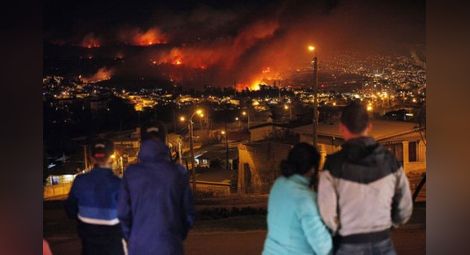 Птици запалили адския пожар в Чили