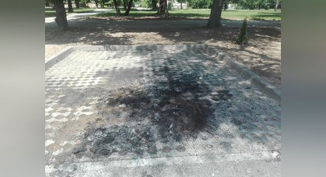 „Голф“ полят с бензин и запален в Парка на младежта