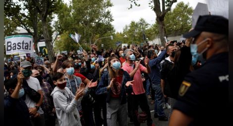 Протест в Мадрид срещу Covid мерките