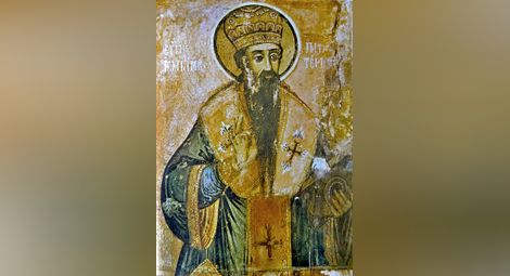 Изображение на св. Йоаким от Захарий Зограф в Преображенския манастир - средата на XIX в.