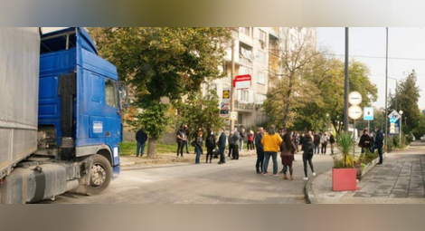 Протест в Силистра срещу преминаването на ТИР-ове през града