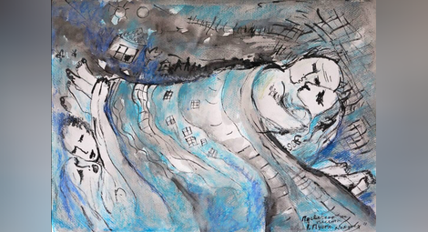 Художничка рисува с пастел и молив изгубените песни на своята земя