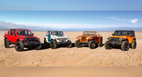 Легендарната марка Jeep® представя свръхмощни концептуални автомобили на великденско Jeep Safari в Юта