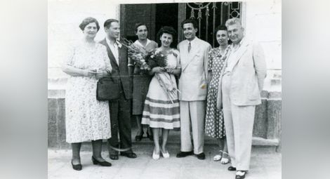 Сватбеният ден на Ева и Симеон Ганеви, 8 август 1948 г.