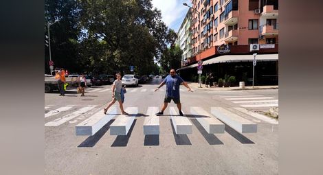 Художник донесъл от Флоренция идеята за първите 3D пешеходни пътеки в Русе