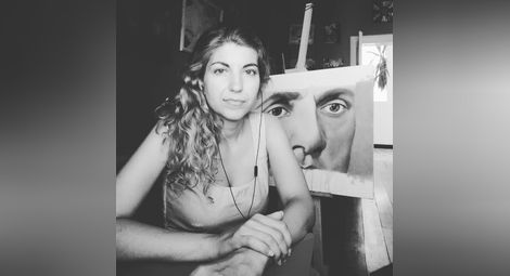 Нашумялата с картината с очите на Левски художничка: Този поглед събира в себе си и силата на бунта, и чистотата на личността