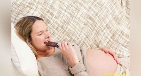 Шоколад по време на бременност = бебе алкохолик